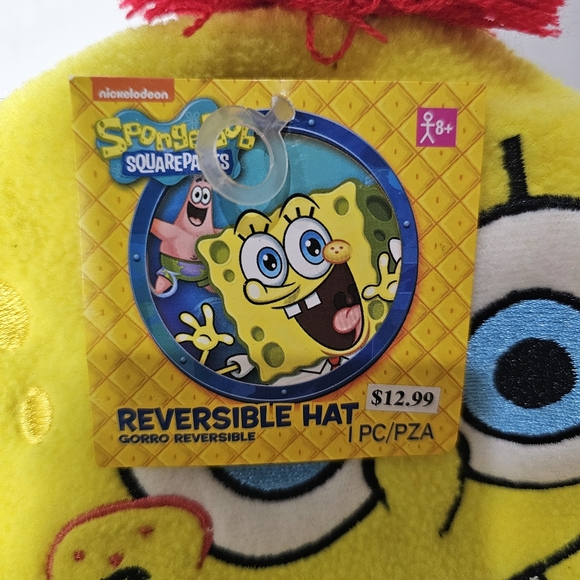 SpongeBob Squarepants Reversible Winter Hat Adult New Patrick Nickelodeon - Picture 9 of 10